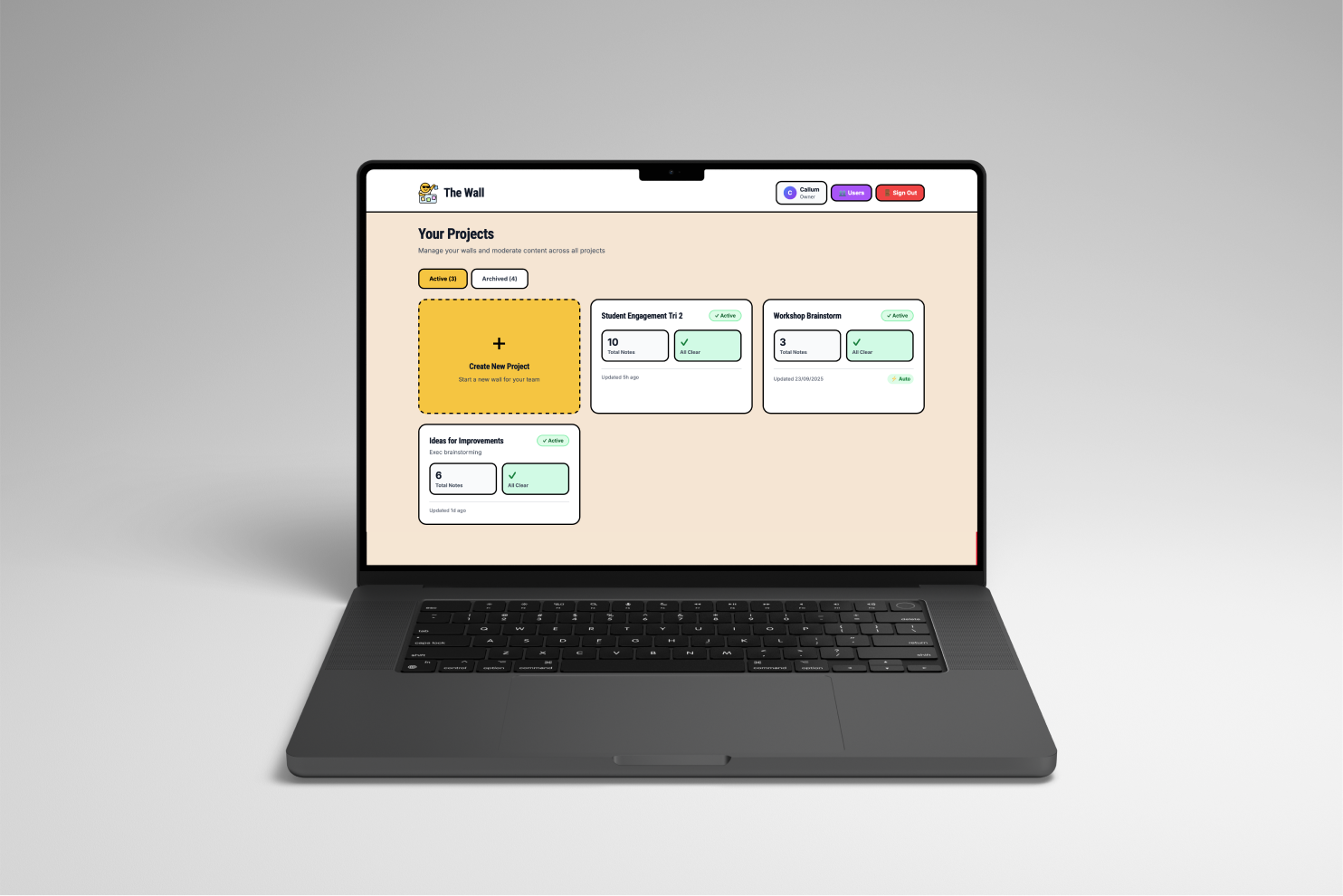 The Wall community platform